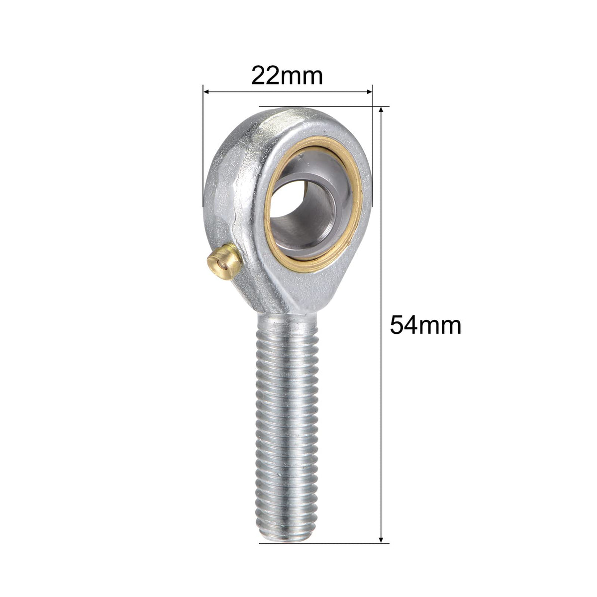 uxcell 2pcs POS8 Spherical Rod End Bearing 8mm Bore Self-Lubricated Joint Bearing M8x1.25 Left Hand Male Thread Connector