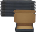 10x6x2 inch Black Shipping Box Pack of 20, Corrugated Cardboard Mailer Box
