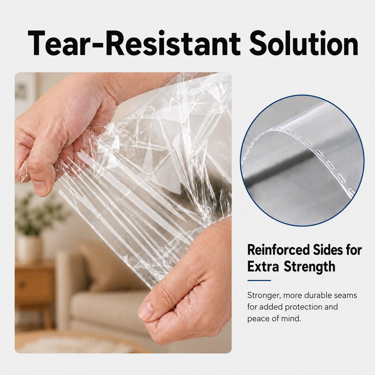 9x12 Clear Cellophane Bags for T-shirts & Prints, Self-Sealing