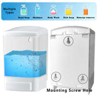 Manual Soap Dispenser Wall Mounted, 33.8oz, Bathroom Kitchen Commercial
