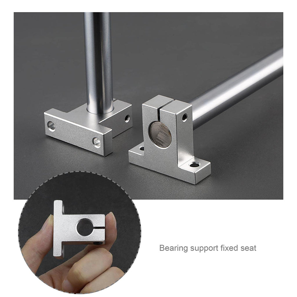 SING F LTD 4pcs SK12 Linear Shaft Support Bracket Mount 12mm CNC Linear Motion Ball Slide Units Rail Support Guide Shaft Bearing for 3D Printer Multi-axis Machine
