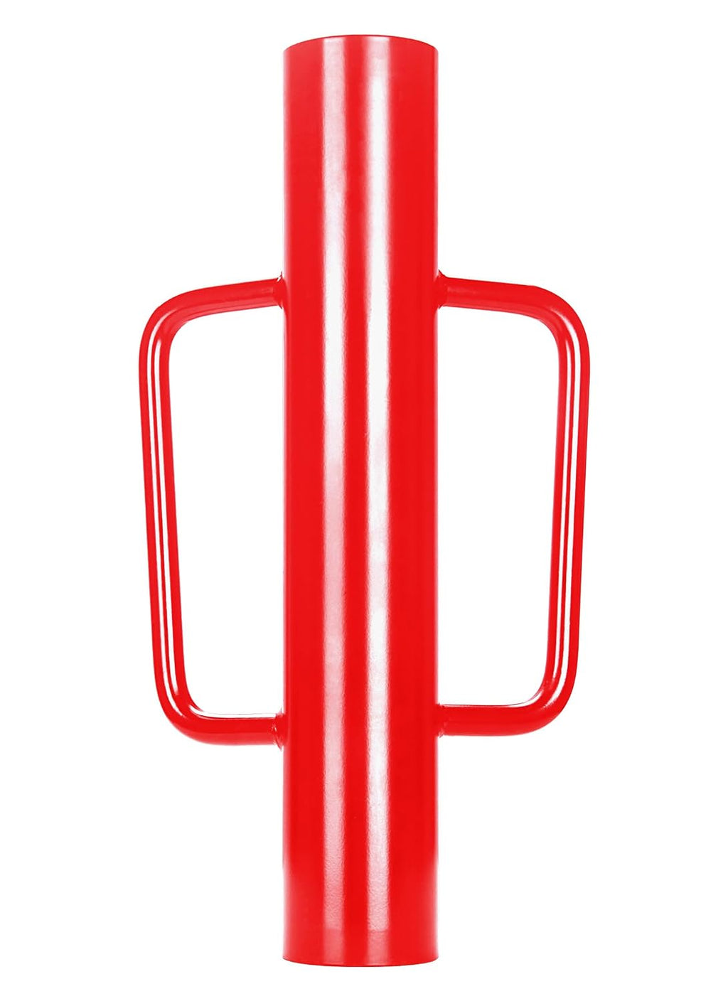 Fence Post Driver, Heavy Duty T Post Driver with Handles, Time Saving and Heavy Duty Black Pole Driver, Red, 12lb
