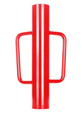 Fence Post Driver, Heavy Duty T Post Driver with Handles, Time Saving and Heavy Duty Black Pole Driver, Red, 12lb