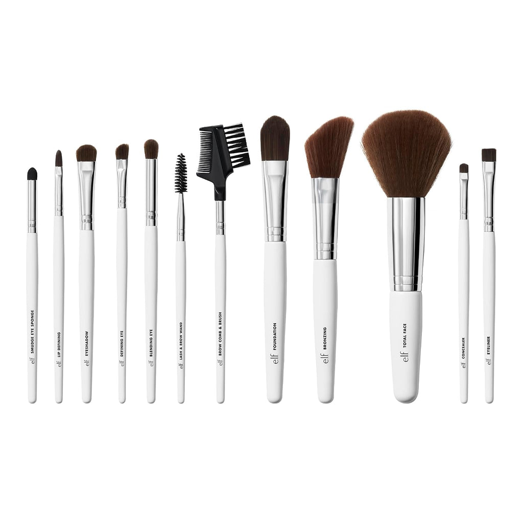 Professional Set of 12 Makeup Brushes, Pro-Worthy Makeup Brushes For A Flawless Full-Face Application, Vegan &