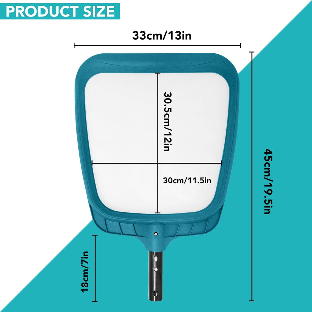 Professional Pool Skimmer Net,Fine Mesh Net Bag,Heavy Duty Swimming Leaf Skimmer Cleaning Tool - Fast Cleaning,Debris