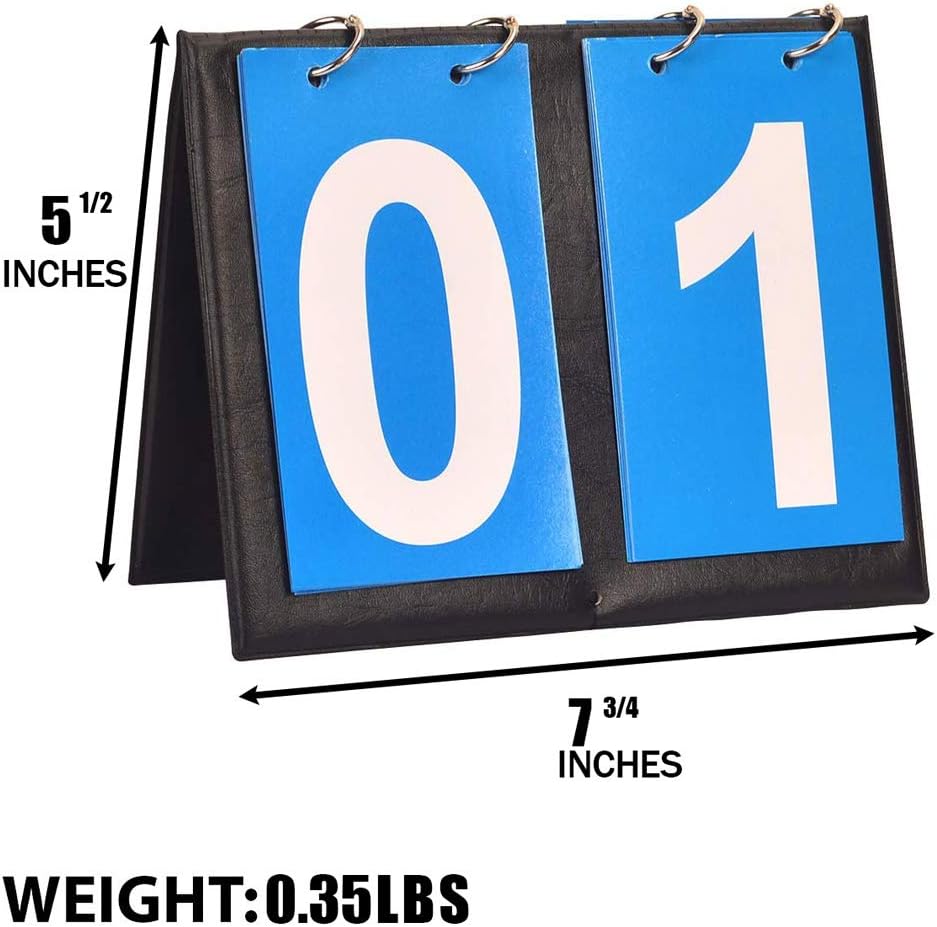 Portable Table Top Scoreboard Flipper, Multi Sports Score Flip Scoreboard