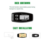 YOOREAL Vibration Hour Meter,User Shutdown Waterproof IP67