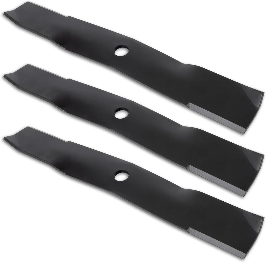 RANSOTO 48" Deck Lawn Mower Blades Compatible with John Deere Cut Deck GX, LT, LX, SST, X Series & ZTRAK Replace M145476, M127500 596-354 (3 pcs)