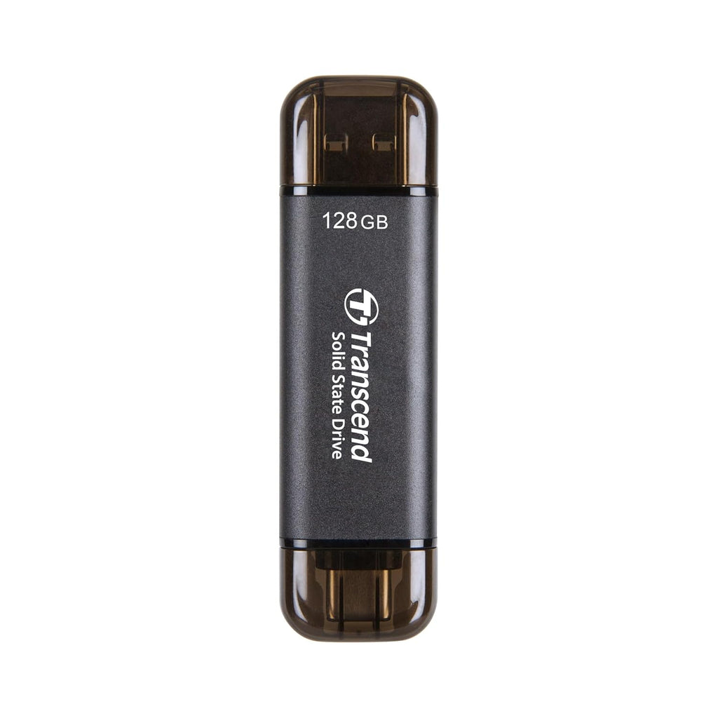 ESD310 128GB External SSD, Up to 1,050MB/s, Dual USB Flash Drive for iPhone/iPad/Mac/Windows, Android/Tablet/PC, USB
