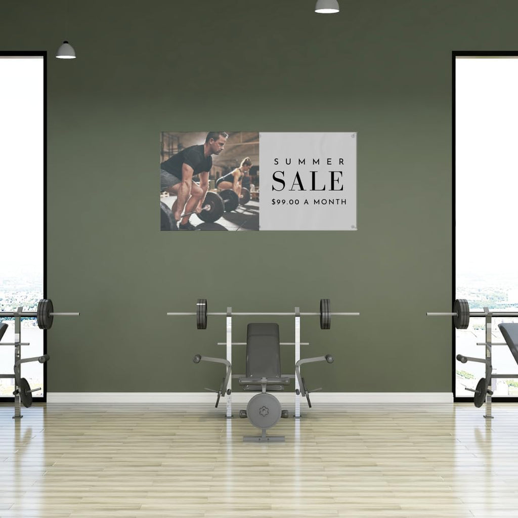 Custom Indoor or Outdoor Heavy Duty Vinyl Banner for Business, Birthdays, Holidays, & Special Events (13 Ounces)