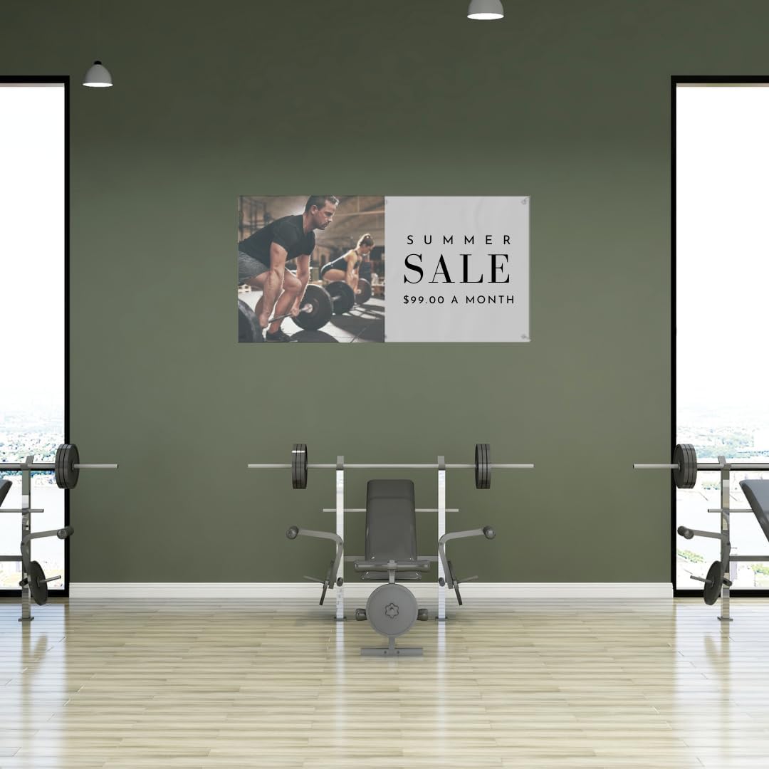 Custom Indoor or Outdoor Heavy Duty Vinyl Banner for Business, Birthdays, Holidays, & Special Events (13 Ounces)