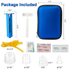 Snake Bite Kit Venom Extractor Suction Pump Bee Sting Kit, Blue
