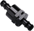 1/2" Non Return One Way Inline Check Valve Fitting Aluminum Black