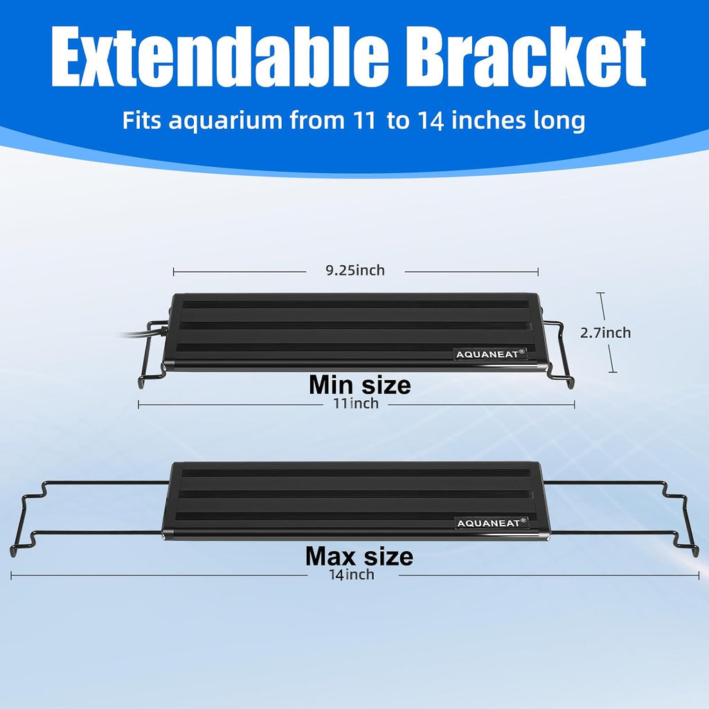 LED Aquarium Light Full Spectrum 12 Inch Fish Tank Light Fresh Water