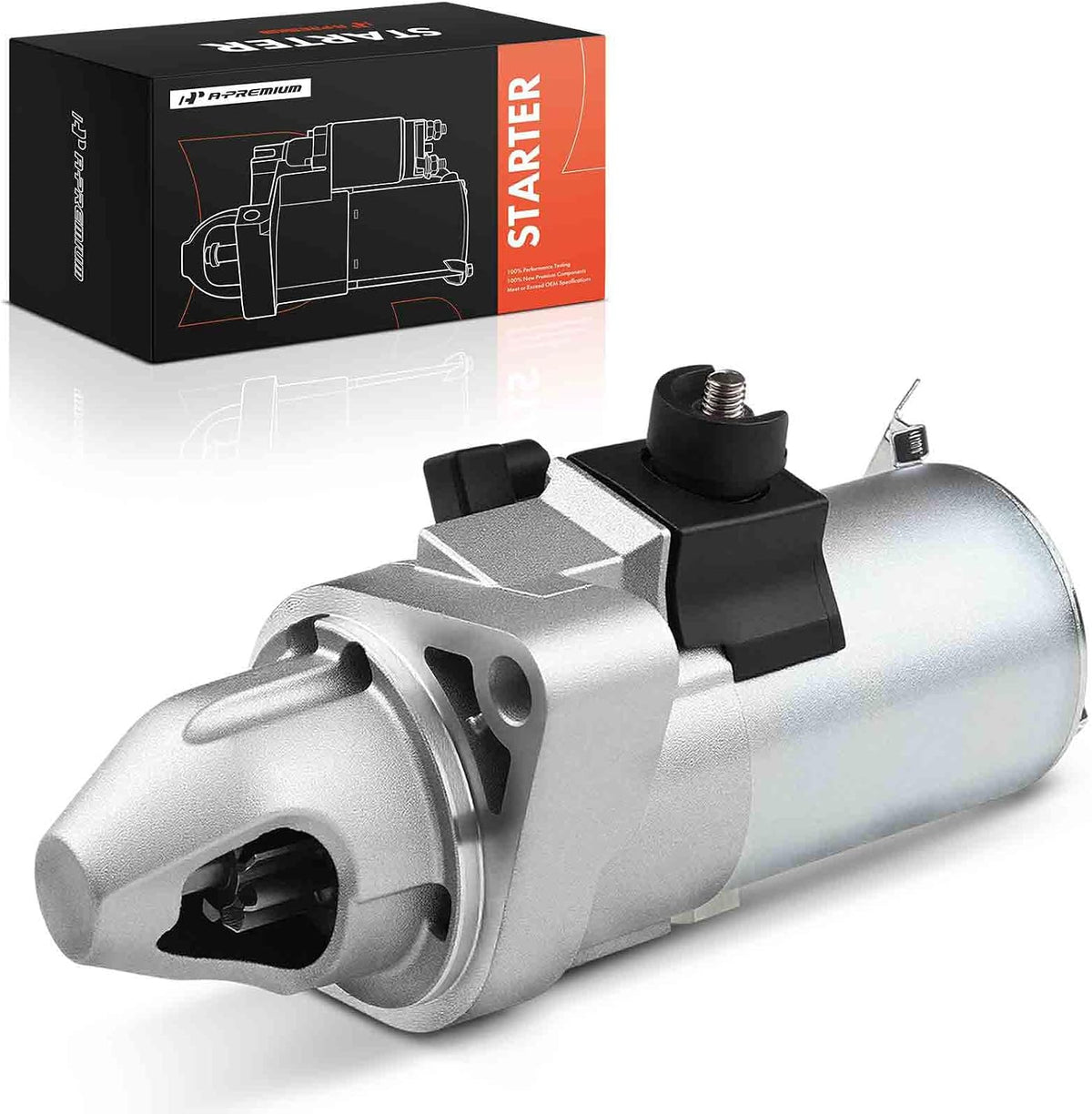 A-Premium Starter Motor, 12V 1.6KW 9 Teeth CW, Compatible with Honda, Acura