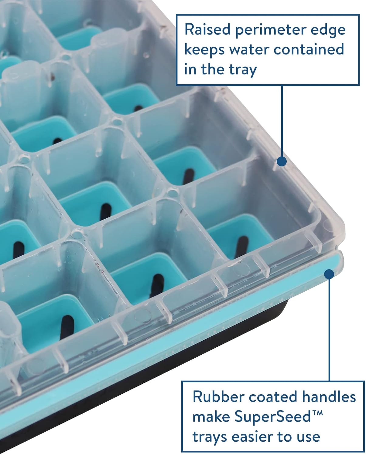 SuperSeed Seed Starting Tray | 36 Cell Reusable Seed Starter Tray | for Starting Vegetable, Flower & Herb Seeds |