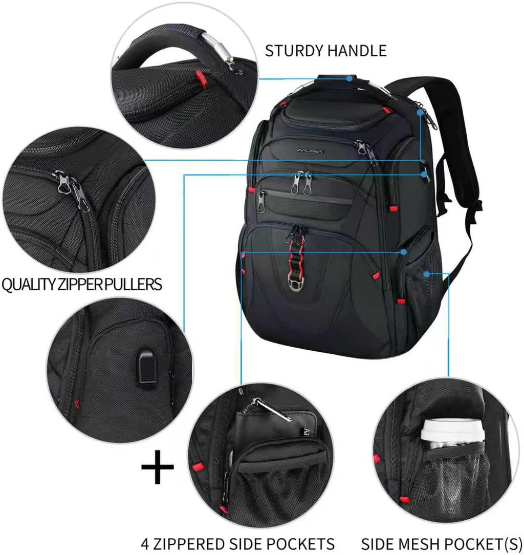 TSA Friendly Travel Laptop Backpack 17.3 inch XL Computer Backpack Water-Repellent College Daypack Business Backpack