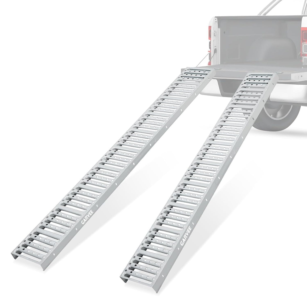 72"x9" Heavy Duty Steel Loading Ramps (2 Pack) – 1000 Lbs Capacity, Non-Folding Truck & Trailer Ramps for