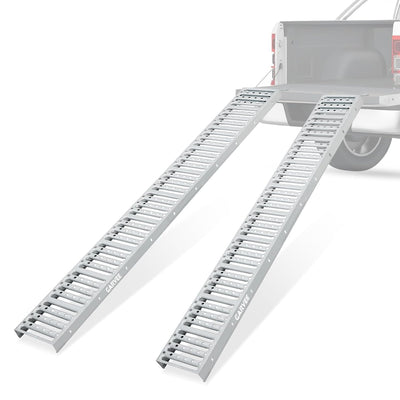 72"x9" Heavy Duty Steel Loading Ramps (2 Pack) – 1000 Lbs Capacity, Non-Folding Truck & Trailer Ramps for