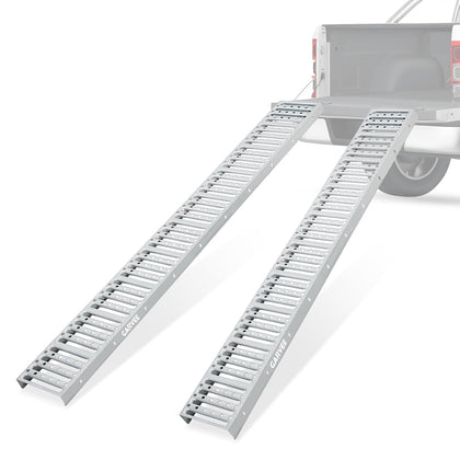 72"x9" Heavy Duty Steel Loading Ramps (2 Pack) – 1000 Lbs Capacity, Non-Folding Truck & Trailer Ramps for