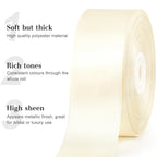 1-1/2 Inch 100 Yards Ivory Satin Ribbon