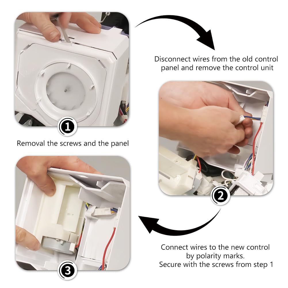 WPW10196393 Refrigerator Air Damper Control Assembly