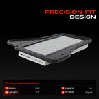 A-Premium 2-PC Engine Air Filter Compatible with Chrysler