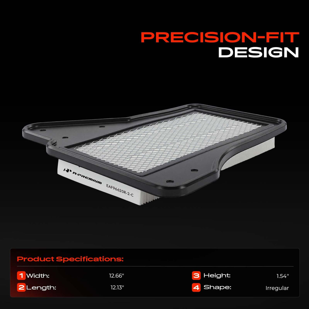 A-Premium 2-PC Engine Air Filter Compatible with Chrysler