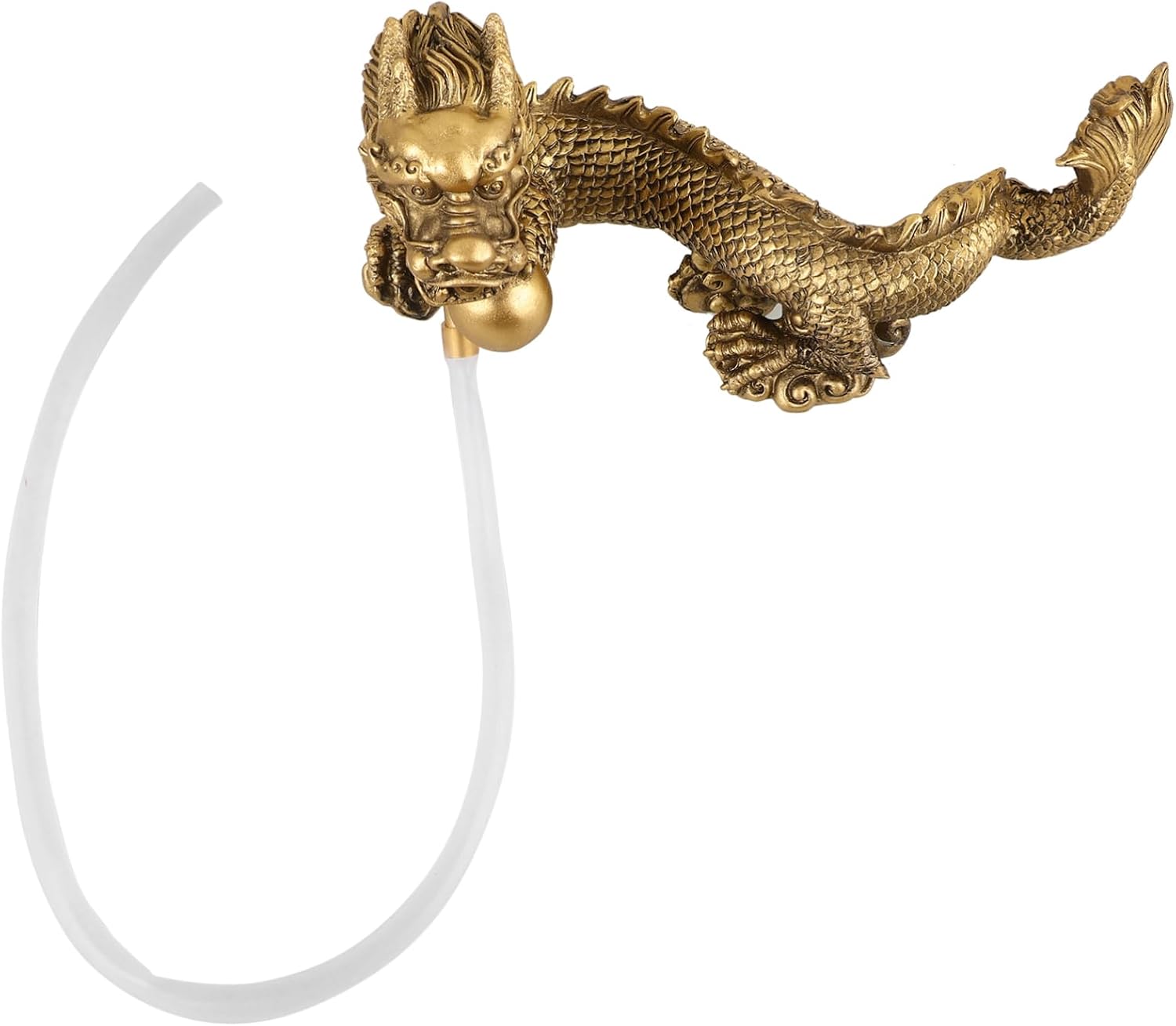 Dragon Statue Fish Tank Fountain Decor Water Fountain Air Pump for Aquarium