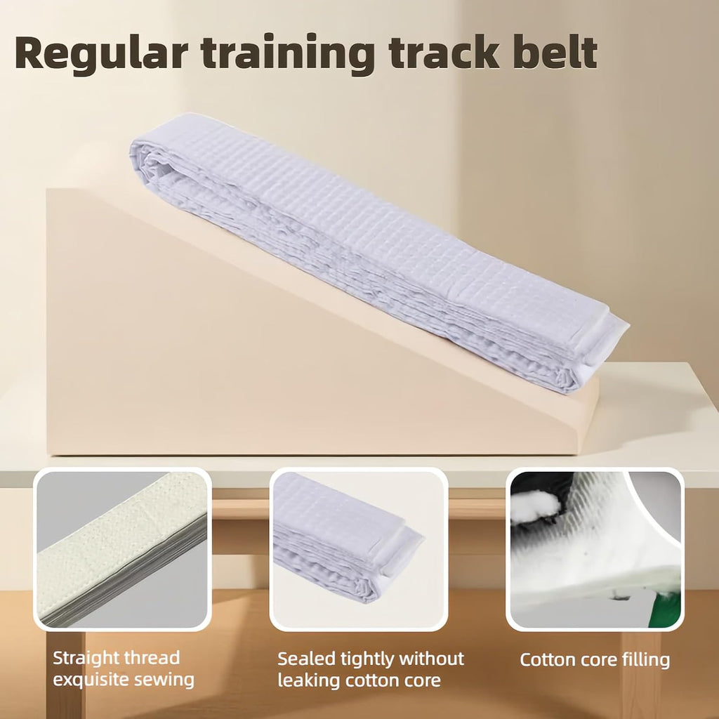 Premium 220cm/87 White Martial Arts Belt for Taekwondo Karate Judo - Double-Layered Cotton Core