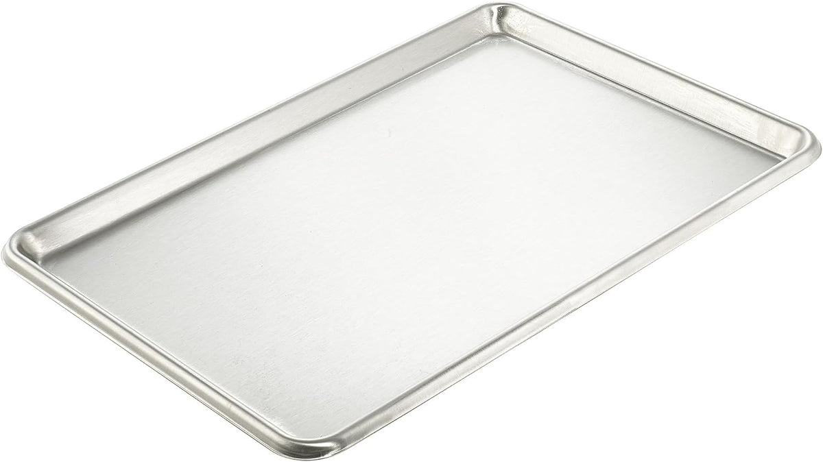 Half Size Stainless Steel Sheet Pan - Reinforced Rim, Open Bead