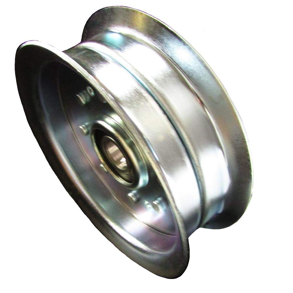 Steel Flat Idler Pulley with Flanges Fits Sabre