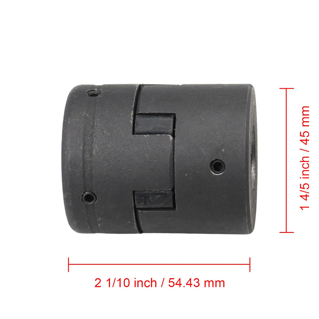 1/2" to 3/4" L075 Flexible L-Jaw Shaft Coupling Set