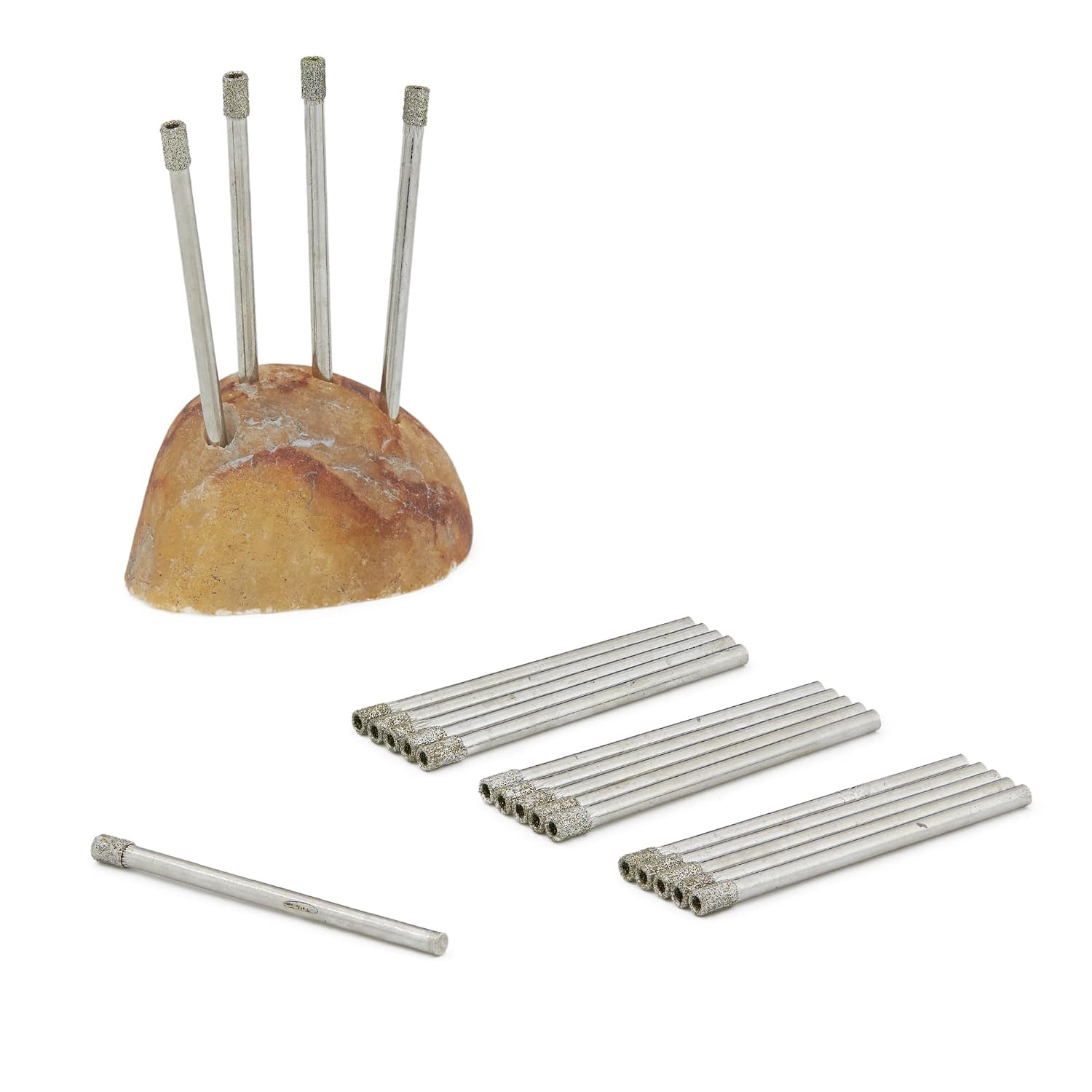 3mm Diamond Drill Bit, 1/8" Diamond Drill Bits, Glass Drill Bit, Coated Hole Saw Core Bit Tools for Stone Tile Pack