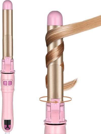 Automatic Rotating Curling Iron, 1 Inch (28mm) Auto Rotating Barrel Hair Curler with Negative Ion Ceramic Tourmaline