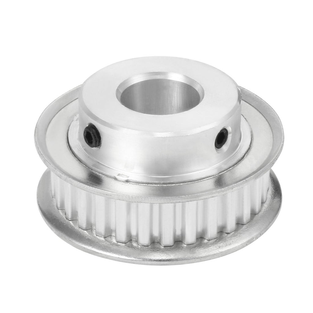 uxcell Aluminum XL 30 Teeth 17mm Bore Timing Belt Idler Pulley Flange Synchronous Wheel for 10mm Belt 3D Printer CNC