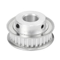uxcell Aluminum XL 30 Teeth 17mm Bore Timing Belt Idler Pulley Flange Synchronous Wheel for 10mm Belt 3D Printer CNC