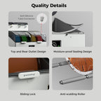 Filament Dryer Box for 4 Spools, Space Pi X4 Lite Dual Independent Heating Chambers with Fan, 75°C Rapid Dryer for