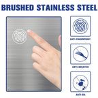 13 Gallon Stainless Steel Trash Can with Lid | Steel