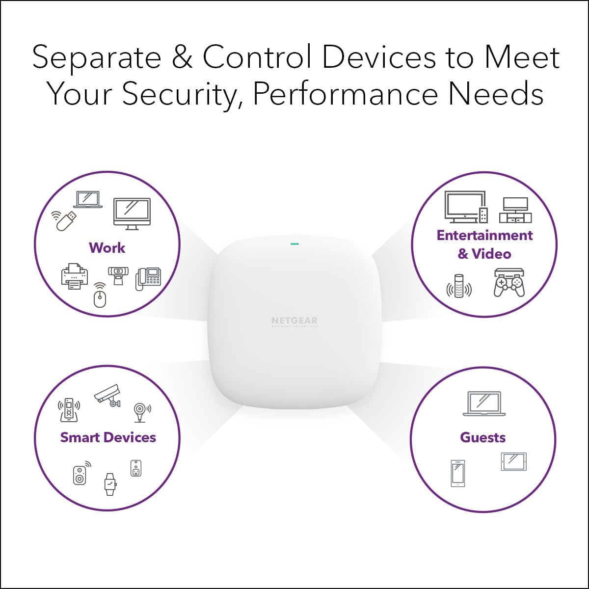 WiFi 6 Wireless Access Point with Power Adapter (WAX210PA) | Dual-Band AX1800 Speed, 1 x 1G Ethernet PoE Port, Up to
