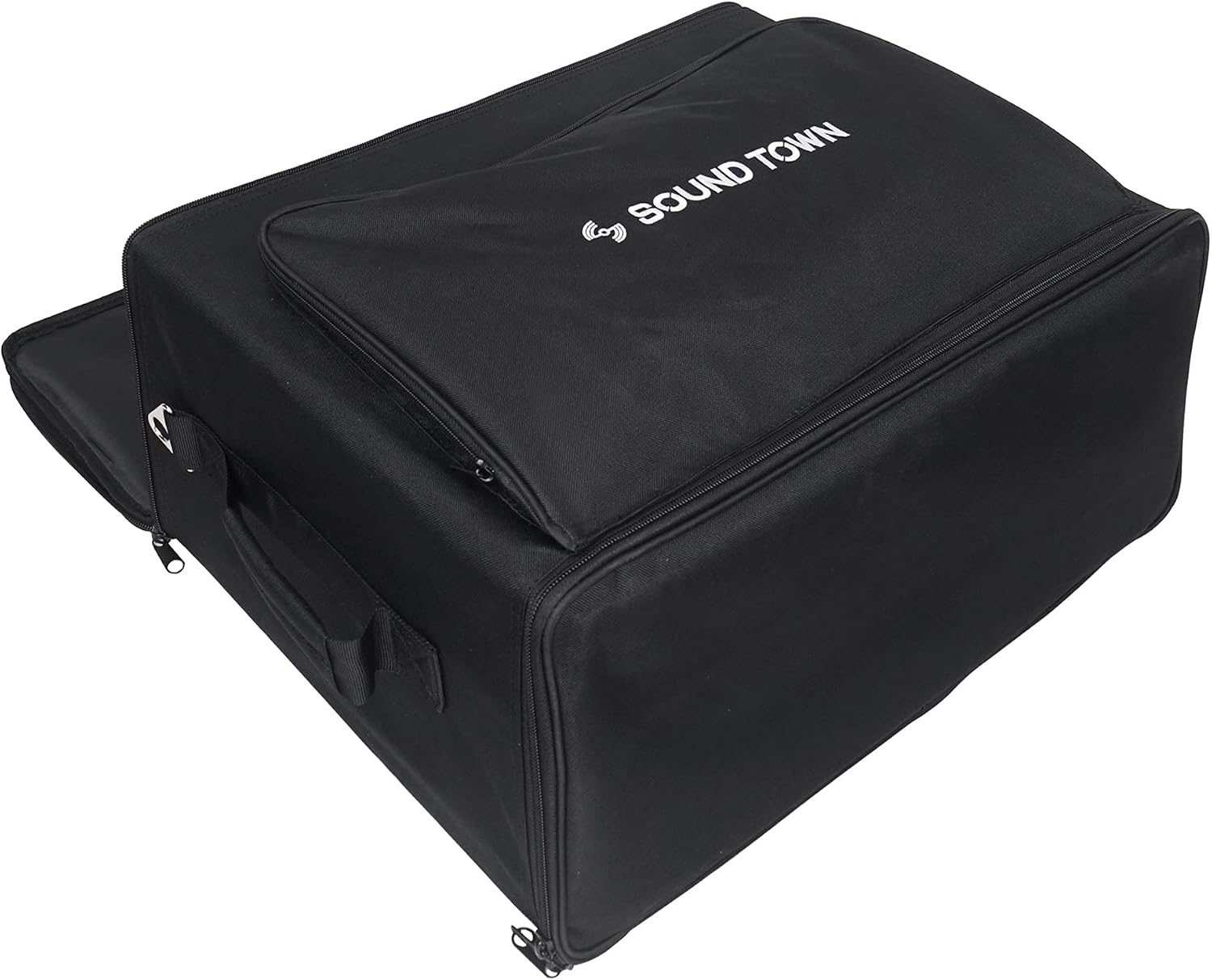 Portable 6U Rack Bag, Soft Rack Case with 14" Rackable Depth, Plywood Rack Frame, Shoulder Strap, Accessory Pocket