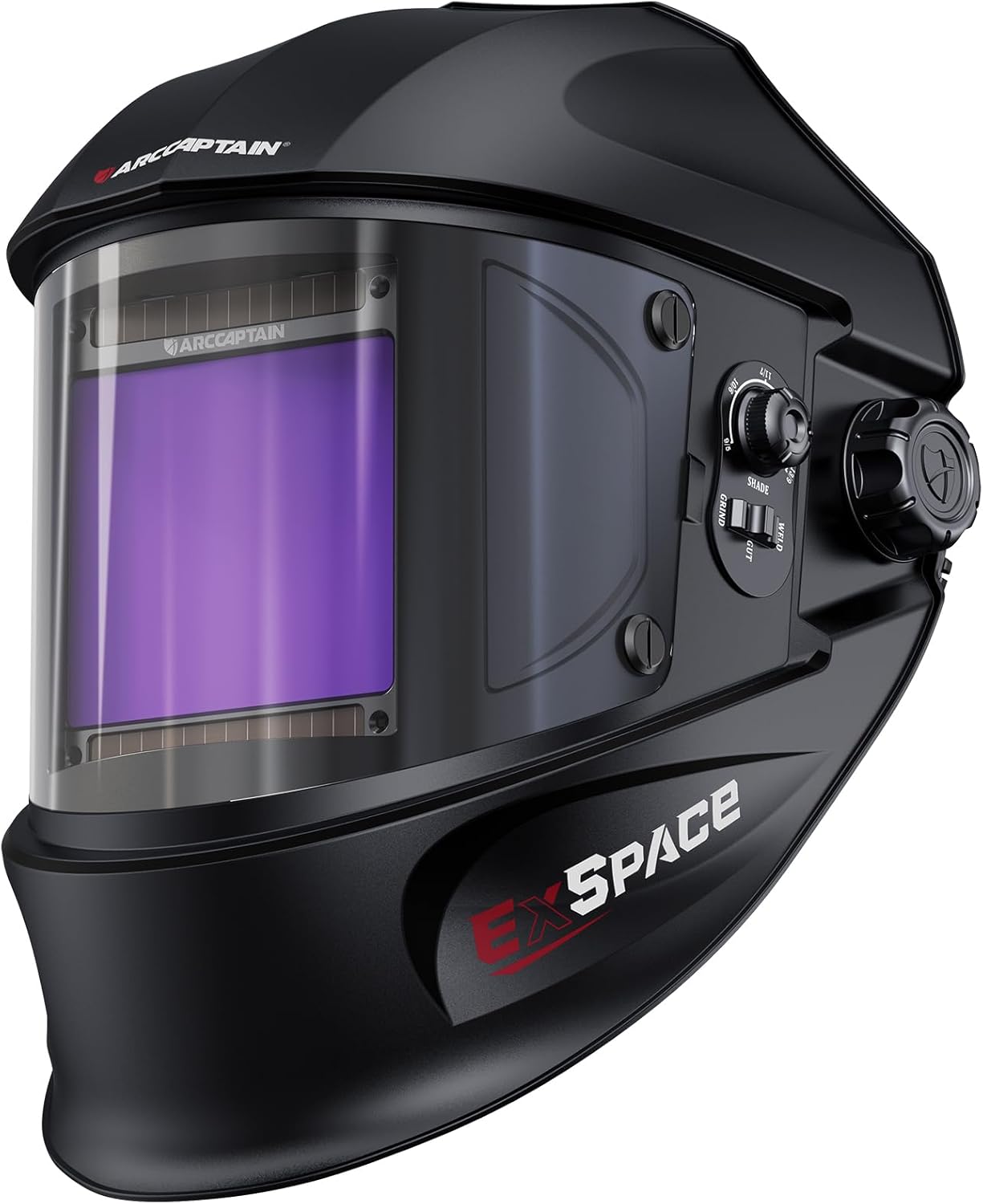 Welding Helmet, 3.94"×3.66" Auto Darkening Welding Hood | 1/1/1/1 Optical Clarity, True Color, 1/25000s Response, 4
