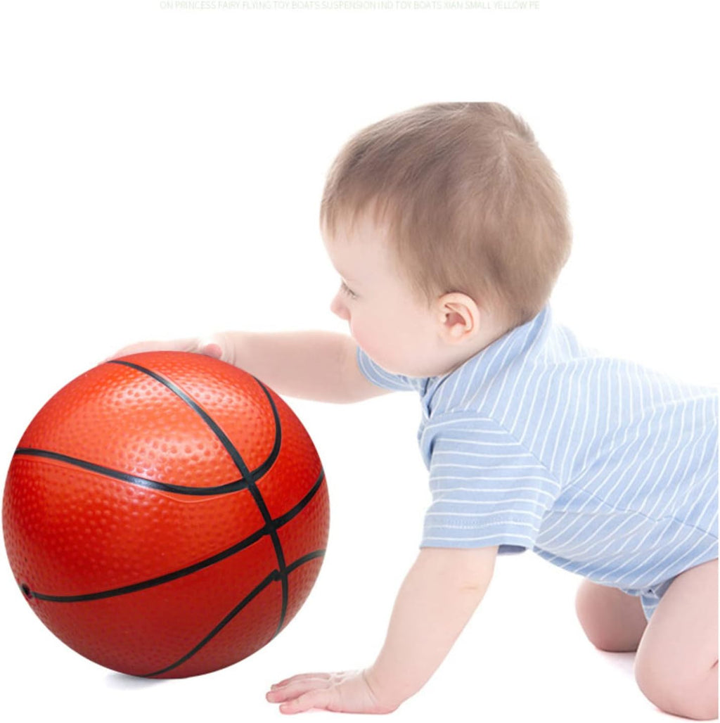 Soccer Basketball Football Small Sports Bouncy Balls with Hand Pump for Kids and Toddlers - (Pack of 3) 6-Inch