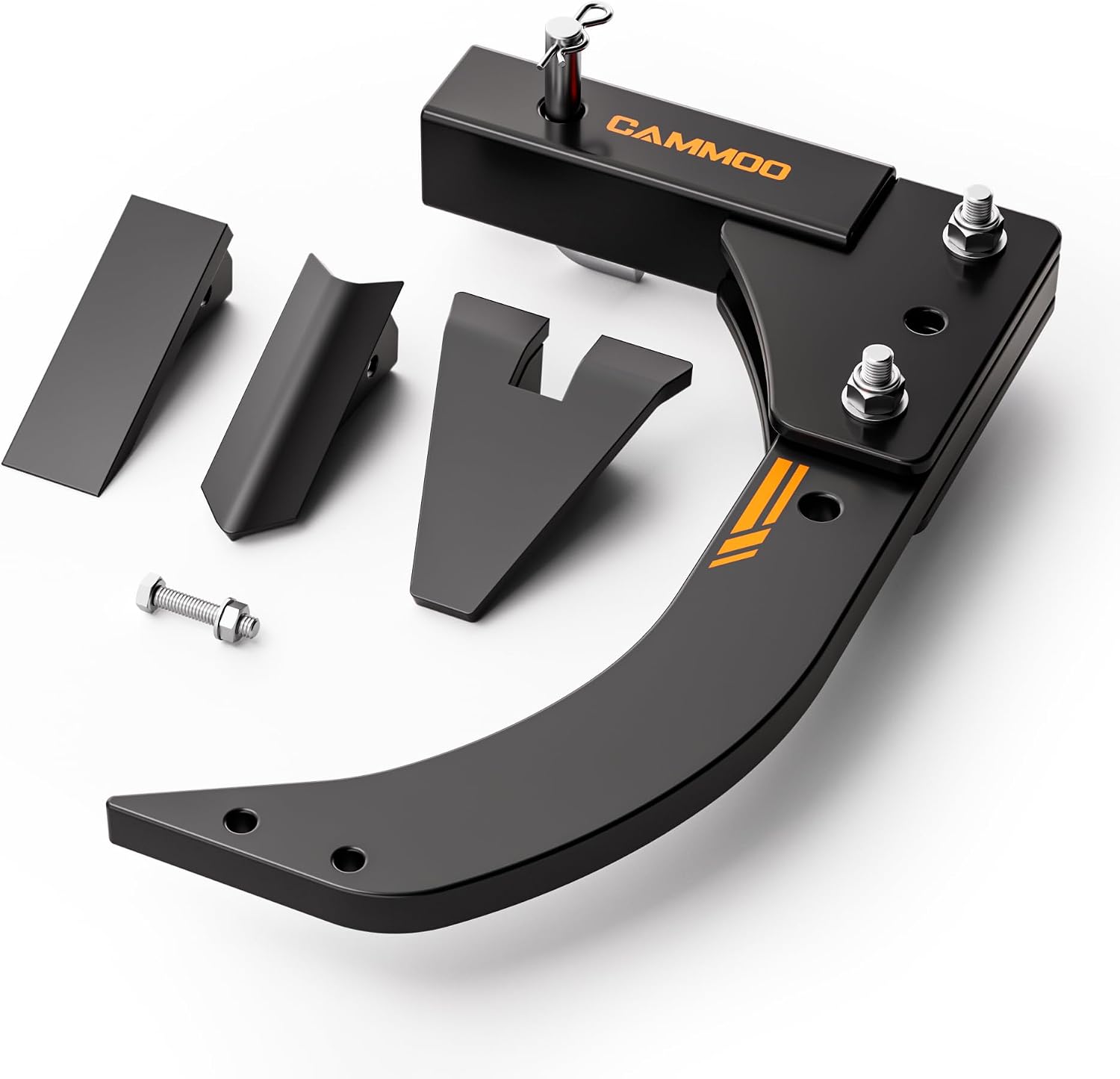 Hitch Mounted Trencher Ripper, 2" Receiver, Black | Alloy-Reinforced, 3-in-1 Teeth Set, 3-Point Trench