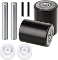 Pallet Jack/Truck Load Wheels Replacement Full Set with Axles and Entry Exit Roller 3" x 3.75" with 20mm ID Bearings