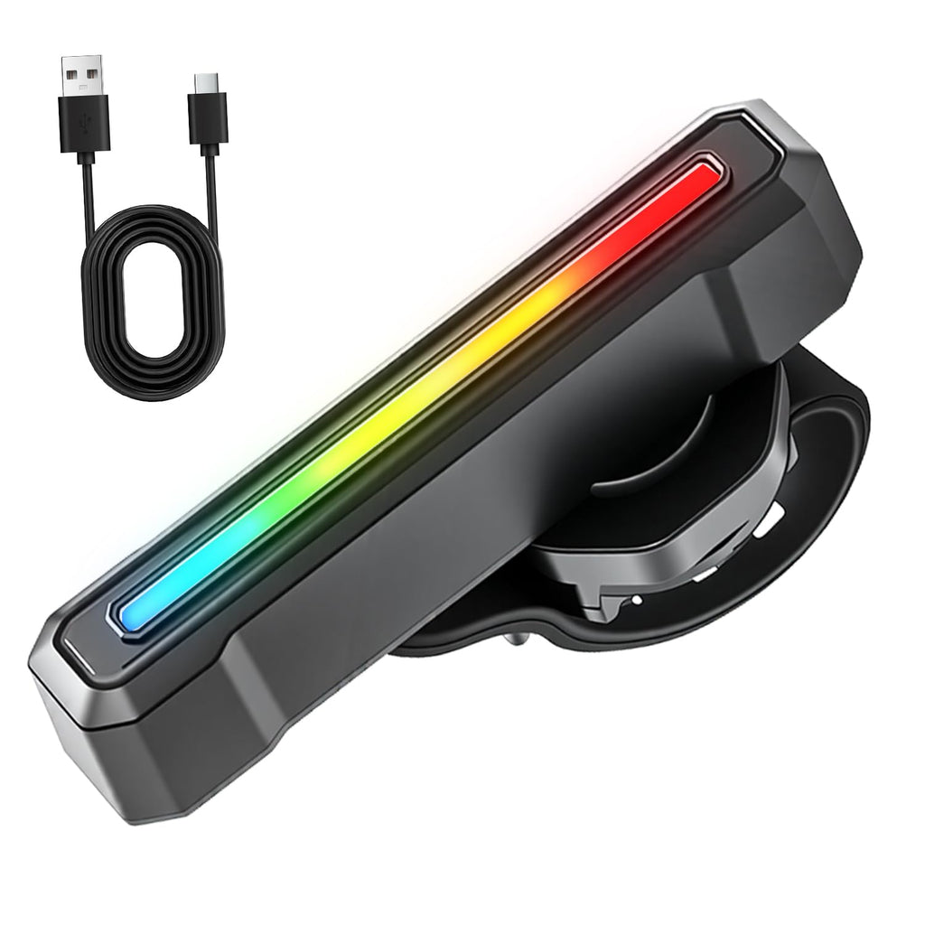 Smart Bike Tail Light USB-C, RGB Flow + Brake Sensor