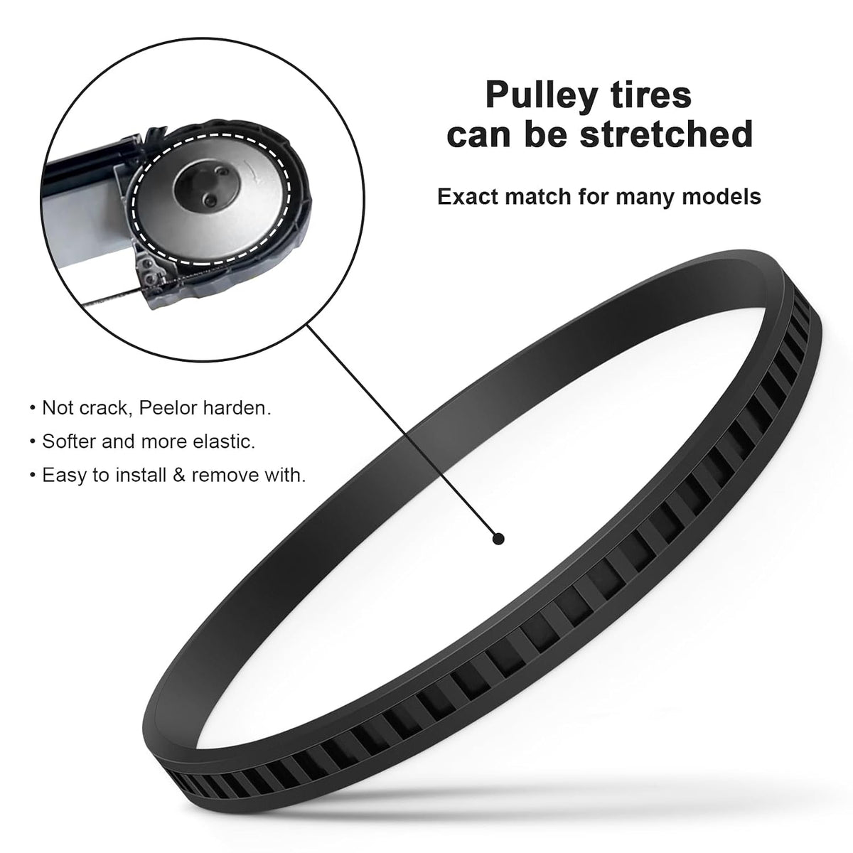 4 Pack 45-69-0010 Blade Pulley Tires Replacement for Deep Cut Bandsaw Parts