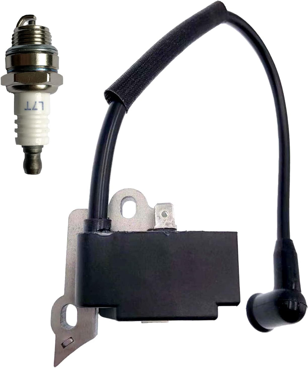 530039198 Ignition Coils with Spark Plug for Husqvarna Poulan Craftsman Chainsaws Engine Module,Replaces Coil 53005227