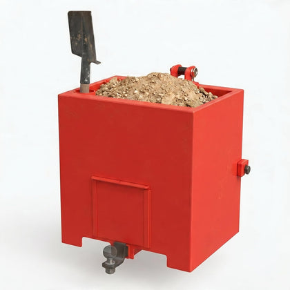 Ballast Box 3 Point Category 1 Tractor, 800lbs Capacity Counterweight Storage Box with 2 Inch Receiver, Heavy Duty