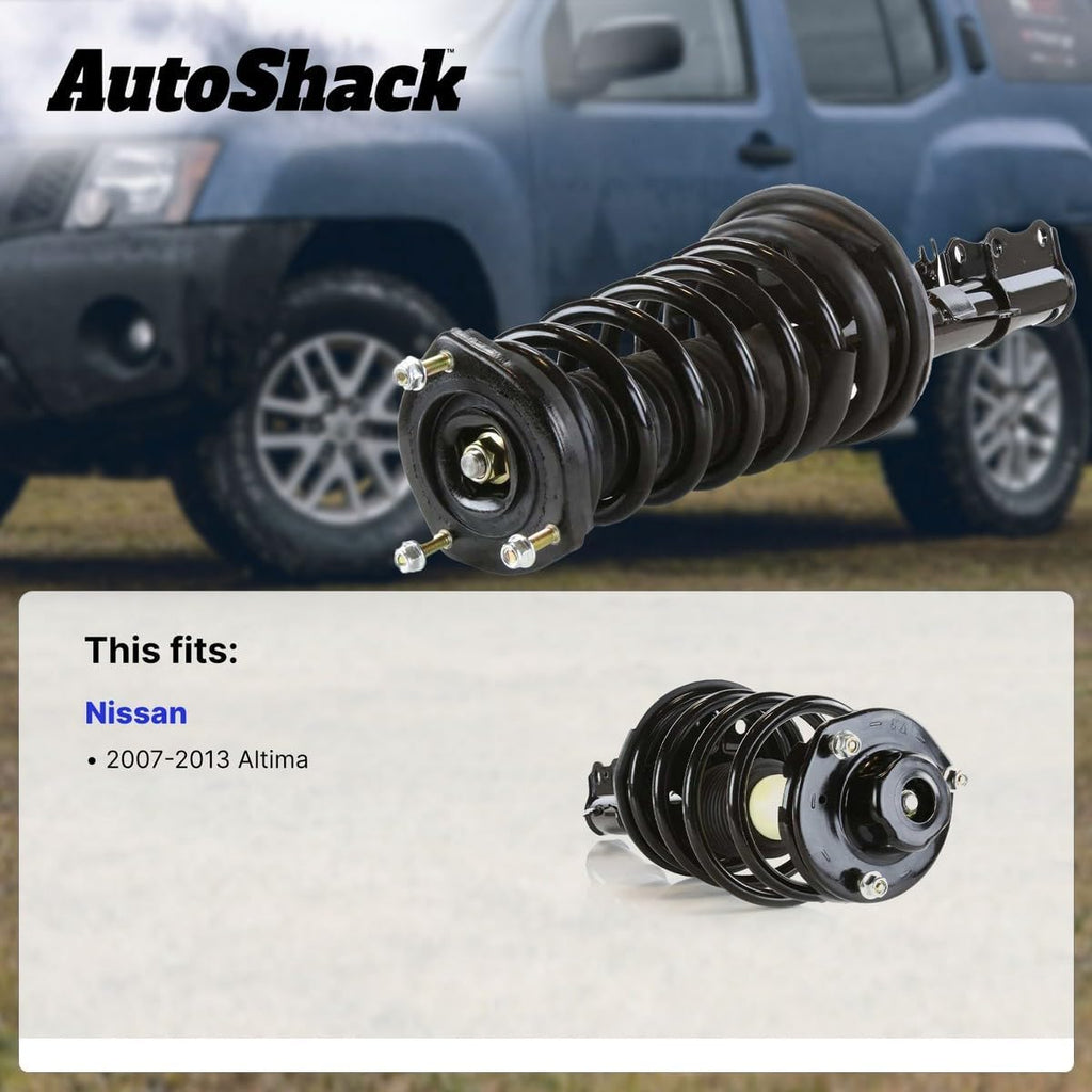AutoShack Front Complete Strut Assembly with Coil Spring, 1pc